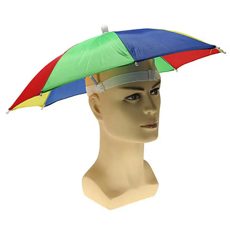 

Foldable Rain Gear Fishing Hat Headwear Umbrella for Fishing Hiking Beach Cap Head Hats Outdoor Camping Equipment
