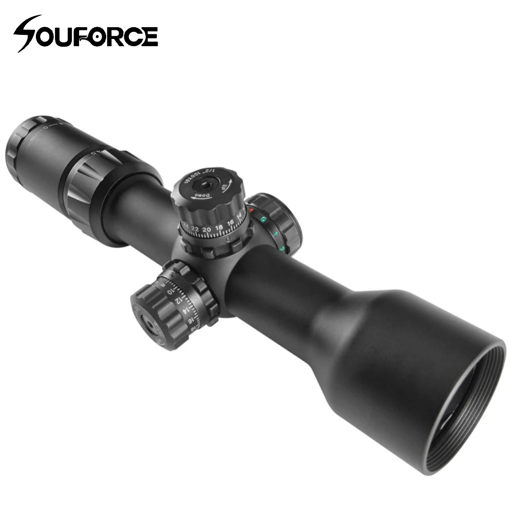 

1.5-5x40BE Tactical Locking Turret Side Focus Optical Sight Long Range Rifle Scope Adjusted for 100 yards