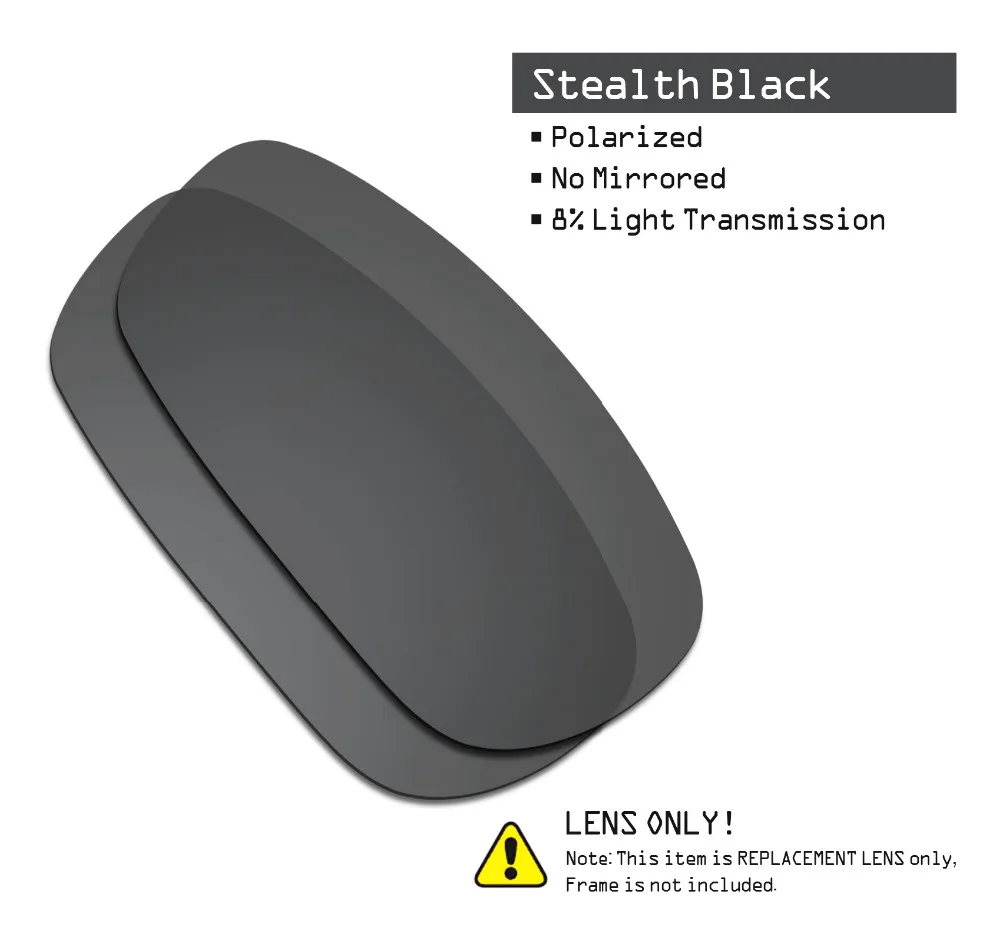 SmartVLT 2 Pairs Polarized Sunglasses Replacement Lenses for Oakley Crosshair 2.0 Stealth Black and Fire Red