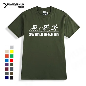 

Personality Spring Triathlon Ironman Mens T-Shirt Triathlon Tshirt New Fashion O Neck T Shirt Men Boutique T-shirt Hot Sale