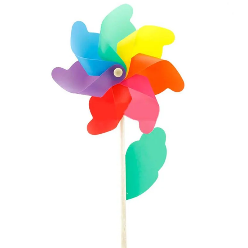 10 шт./партия, 18 см, цветная ветряная мельница, деревянная фотография, цветная традиционная ветряная мельница, детские игрушки
