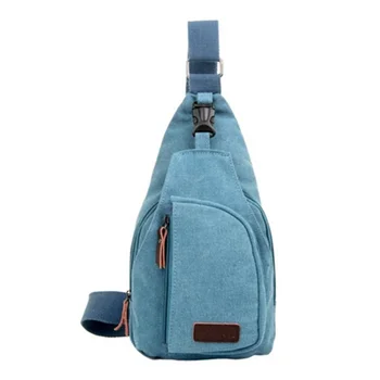 

Men's Canvas Leather Satchel School Brand New Shoulder Messenger Bag Practical Men's Chest Bag Sport Bags