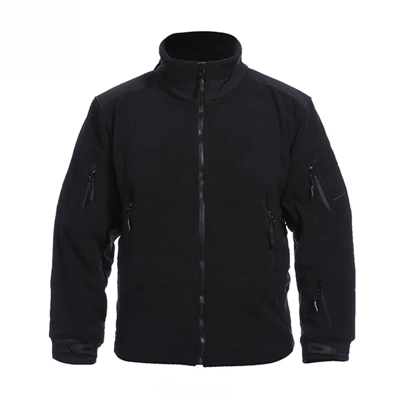 Мужская Флисовая куртка с воротником стойкой размеры до 3XL|tactical jacket|military winter
