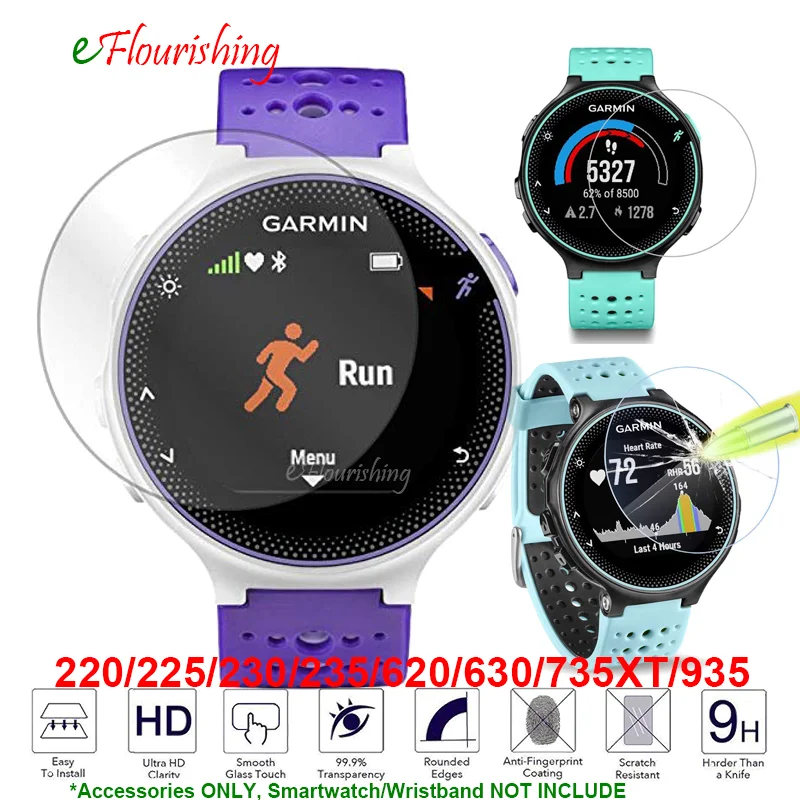 Для Smartwatch Multisport Garmin Forerunner 220 225 230 235 620 630 735XT 935 часы Закаленное стекло Защитная