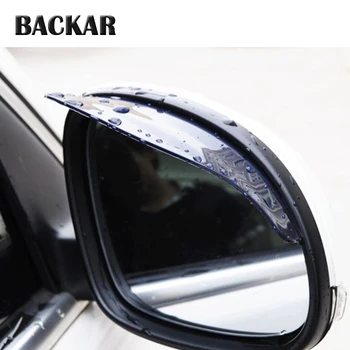 

BACKAR 2pcs Universal Auto Car Styling Window Reariew Mirror Rain Eyebrow Covers Stickers Easy Innstalling Stickers Accessories