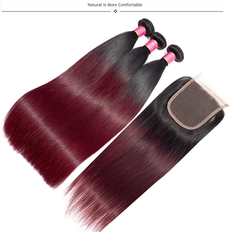 brazilian hair weave bundles with closure