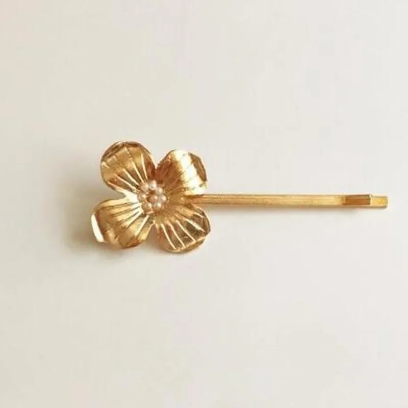 European Style Four Flowers Small Hairpin Chic Headwear Hair Clip Hair