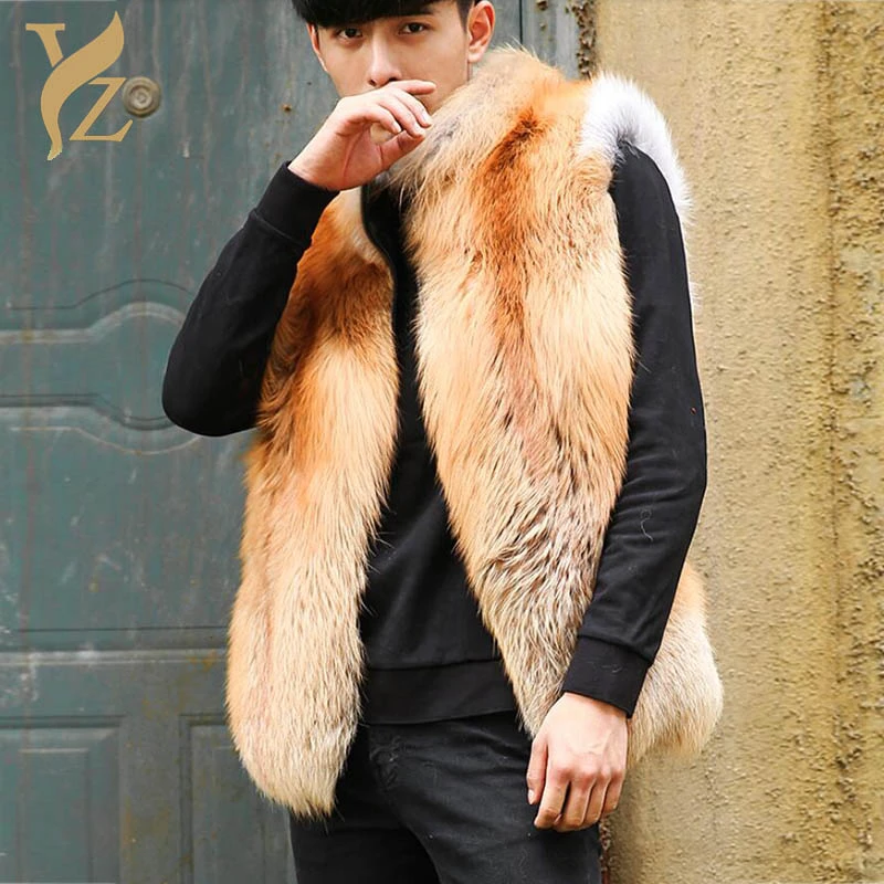 fur vest for men
