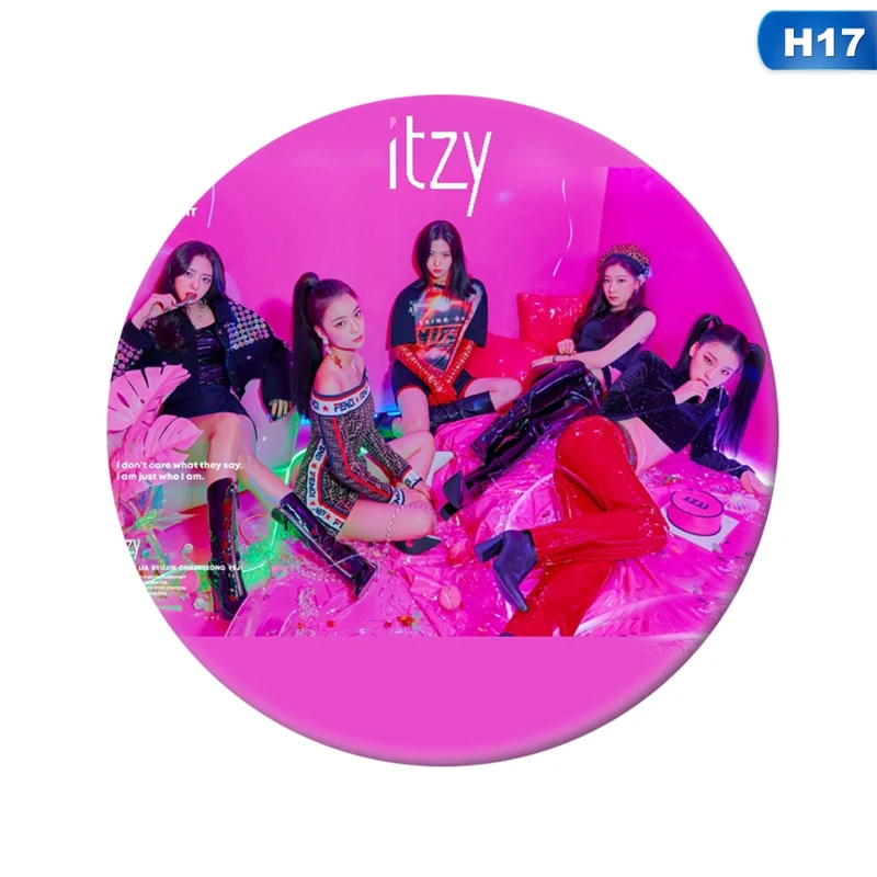 Новая мода KPOP корейский ITZY Мини альбом IT'z разные 58 мм круглые значки и броши для одежды шляпа рюкзак - Окраска металла: H17