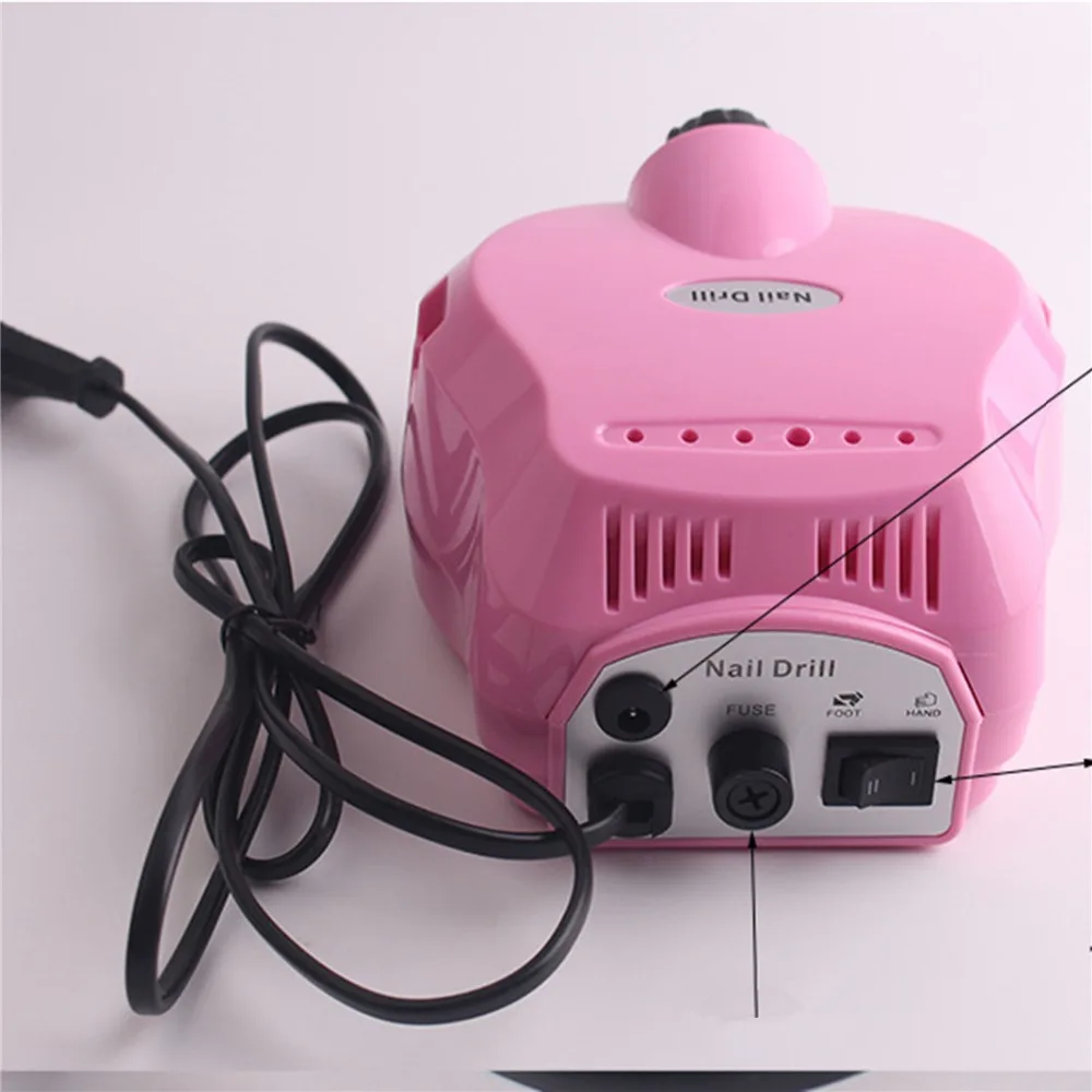 Günstige Professionelle Elektrische Maniküre Bohrer Datei Maschine Pediküre Kits Nagellack Kunst Werkzeuge Einstellbare Sechs arten Nagel Bohrer Grund Bits