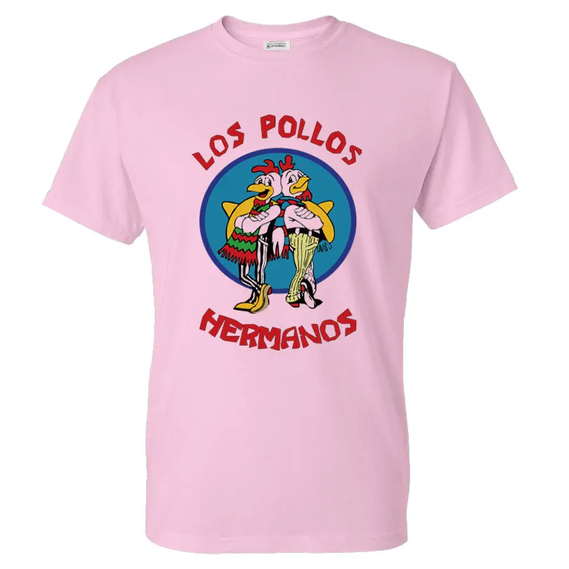 Мужская модная футболка с надписью «Breaking Bad», коллекция года, футболка LOS POLLOS Hermanos, футболка с короткими рукавами с изображением братьев курицы, хипстерские топы, Лидер продаж