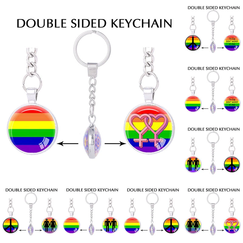 AKTAP LGBT Couples Puzzle Piece Keychains Were Like Puzzle Pieces That Fit Together Perfectly Rainbow Jewelry Lesbian Pride Gift for Her