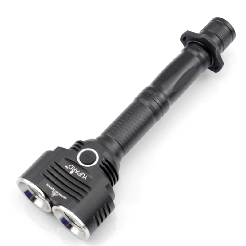 

Xml T6 Double Bulbs Led Flashlights High Power 5 Modes Torch Light Aluminum Alloy Metal Body Ultra Bright Night Searching Lamp