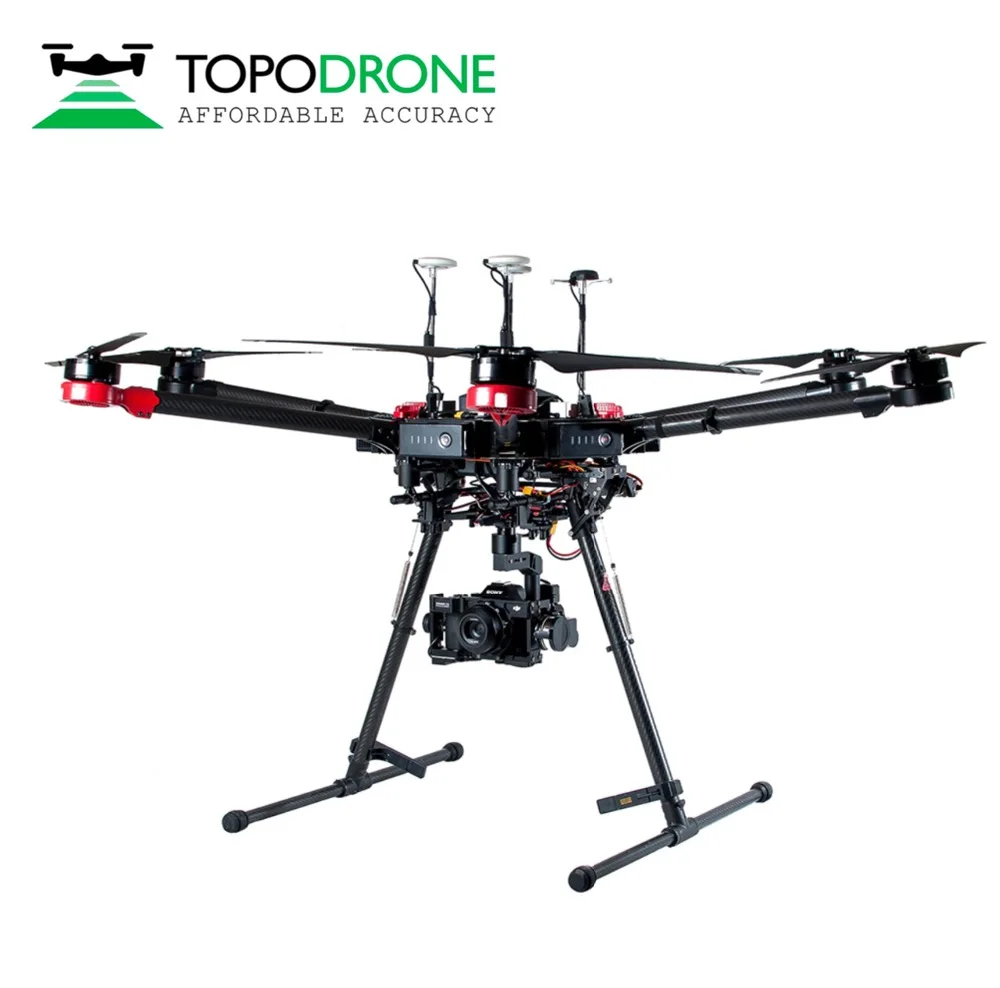 Topodrone DJI Matrice 600 Pro RTK/PPK для точной воздушной съемки беспилотники самолет Max fly 30
