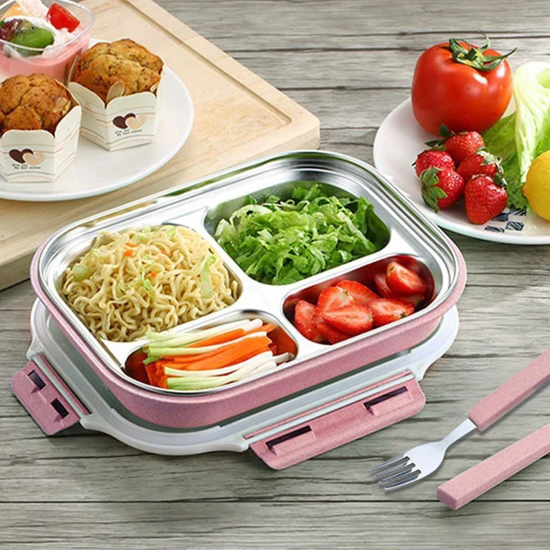 

Nordic Lunch Box Thermal Lunch Box Insulation Stainless Steel Heating Box School Picnics Camping Sturdy Travel Office