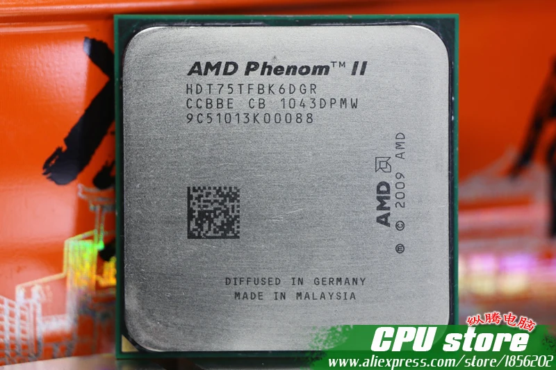 Процессор AMD Phenom II X6 1075T cpu шестиядерный(3,0 ГГц/6 м/125 Вт) Socket AM3 AM2+ 938 pin(Рабочая) 1055T 1075