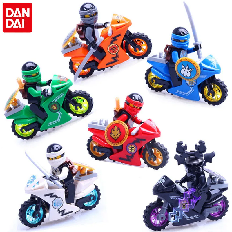 

2018 Compatible LegoINGlys NinjagoINGlys Sets NINJA Heroes Kai Jay Cole Zane Nya Lloyd With Weapons Action Toys for children