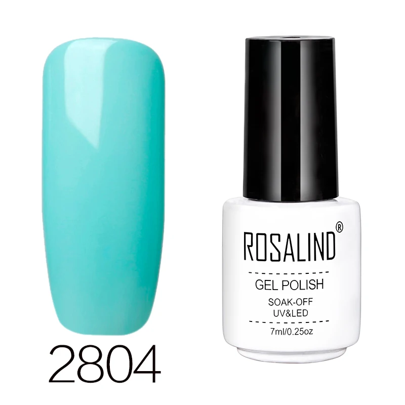 ROSALIND 7 мл фиолетовый и зеленый цвета УФ-лак для ногтей чистый Красочный Высококачественный лак для ногтей - Цвет: 2804