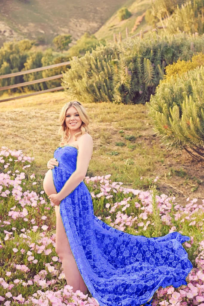 Maternity Dresses Photography Props 2018 Lace Fancy Maternity Gown For Photo shoots Sleeveless Sexy Women Pregnancy Maxi Dress (9)