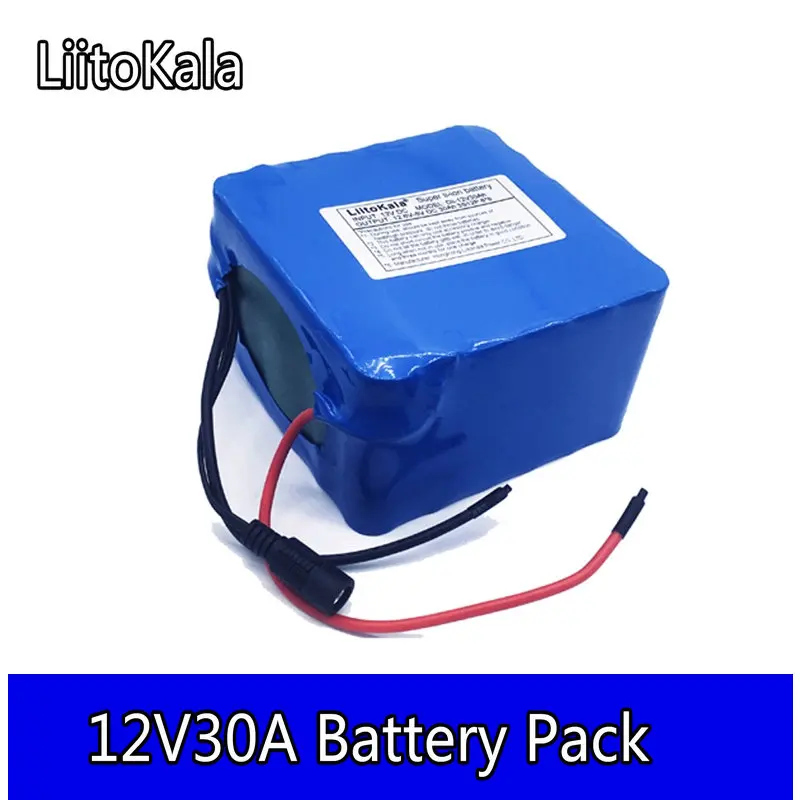 

LiitoKala 1865012V 30Ah 3S12P 11.1V 12.6V High-power Pack Lithium Battery for Xenon Inverter Solar Street Light Lamp Touring Car