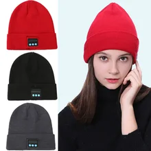 Wireless Bluetooth Knitted Beanie Cap Winter Warm Outdoor Running Hat Music Headset-MX8