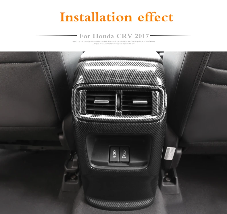 Для Honda CRV CR-V2017 автомобилей углеродного волокна подлокотник окно задней декоративная рамка анти kick задний борт отработанный воздух outlet анти-kick