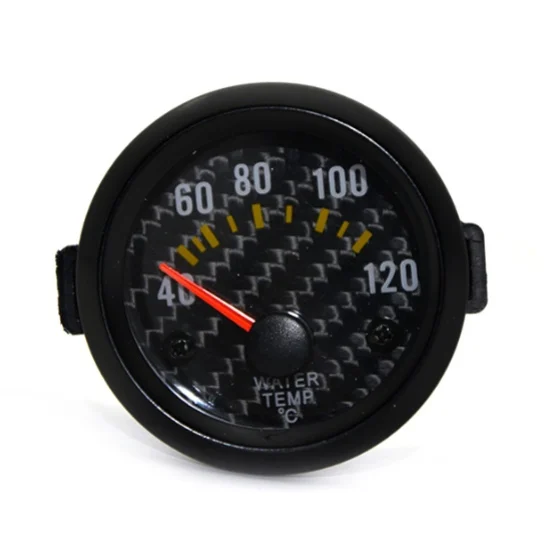 2" 52mm Carbon Fibre Face Black Rim Boost bar gauge/psi/water temp/oil temp/oil press/volts/tachometer/vacuum/ gauge pods - Цвет: Water Temp