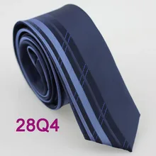 YIBEI coahella ties мужской обтягивающий галстук дизайн темно-синий вертикальные полосы микрофибры галстук модный тонкий узкий галстук