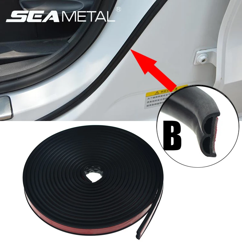 Car Door Edge Seal Strips Universal Rubber Seal Soundproof Sealing