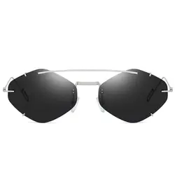 Ebeaka 2019 новые индивидуальные бескаркасные солнцезащитные очки пилота для мужчин и женщин модные ультралегкие панк-очки UV400