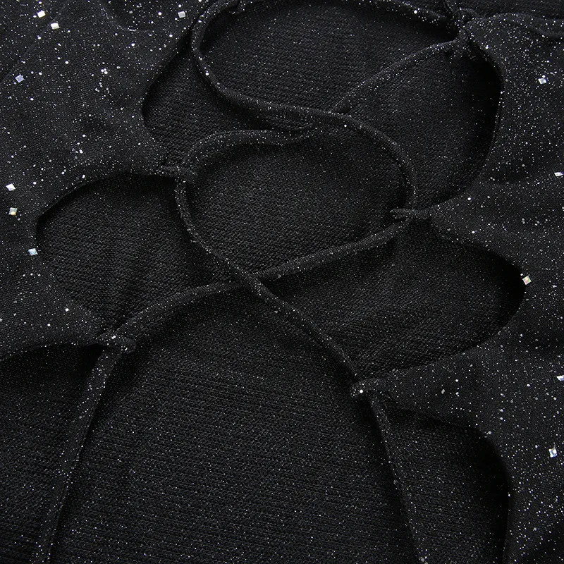 black bling body suit women18