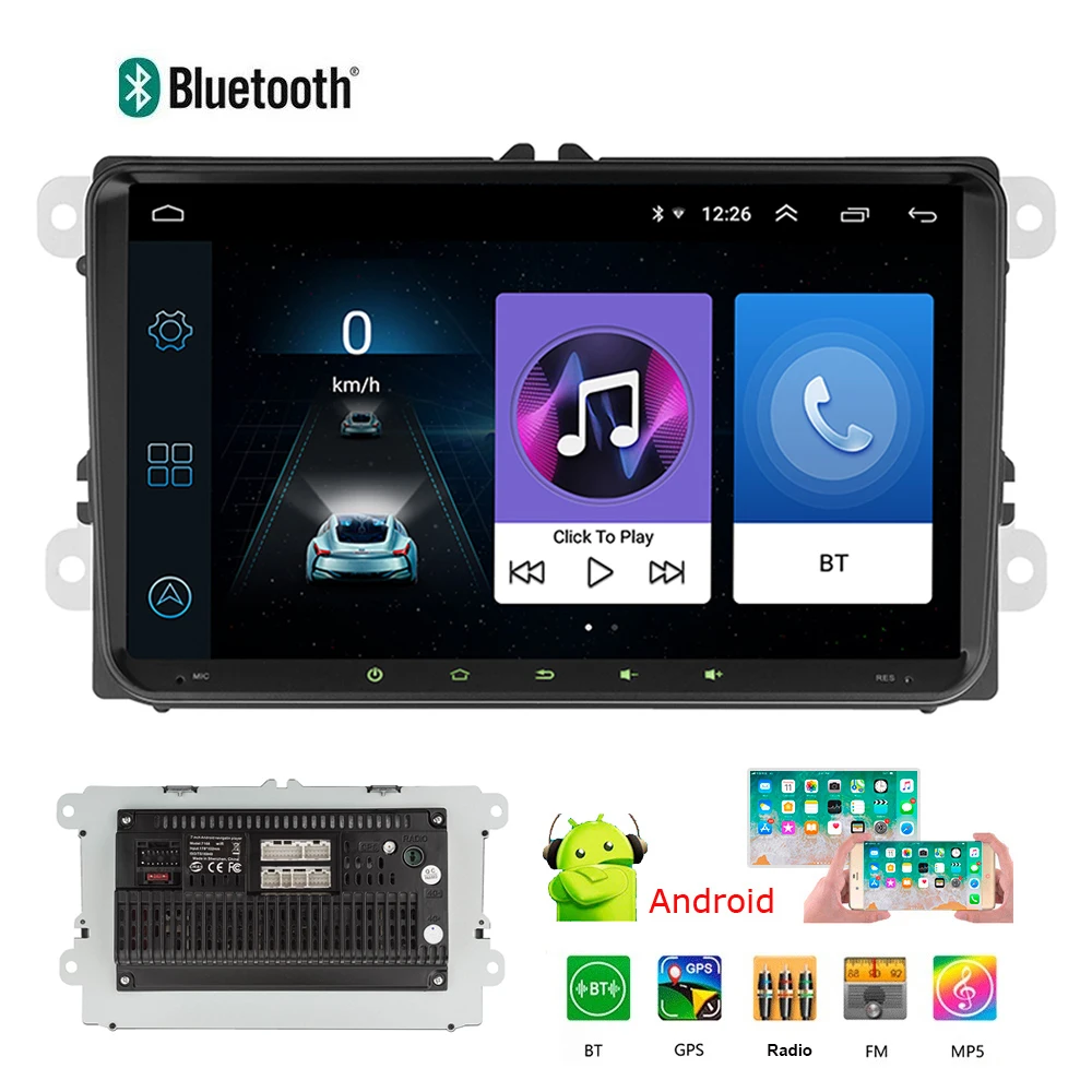 

9 inch Android 9.1 Car Radio Multimedia Player GPS Navigation For VW Volkswagen Passat Jetta Golf polo tiguan Skoda Car Stereo