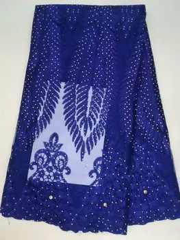 

Latest African Lace Fabric 2018 High Quality French Tulle Lace Fabric With Stones Nigerian Lace Fabrics For Wedding