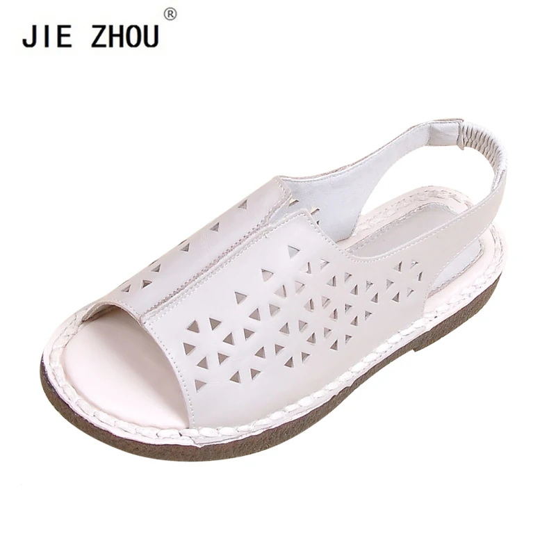 

2018 Summer Gladiator Sandals Women Aged Leather Flat Fashion Women Shoes Casual Cosy Female Sandals Footwear Zapatos Mujer
