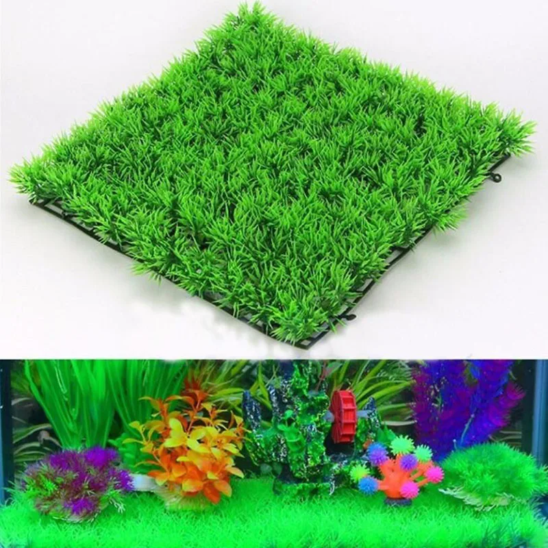 

Lawn Fish Tank Aquarium Plants Aquarium Accessories Decor Green Fake Water plants Plastic Artificial Aquarium Decor