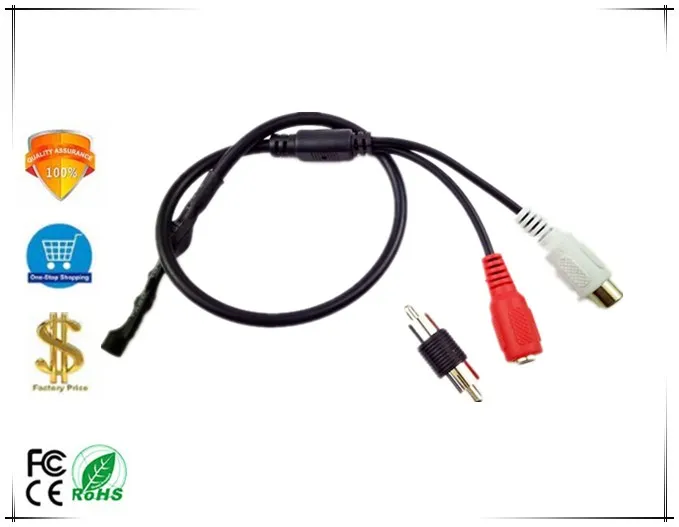 

Free shipping Mini CCTV Microphone for Security Camera Audio Surveillance Wide Range