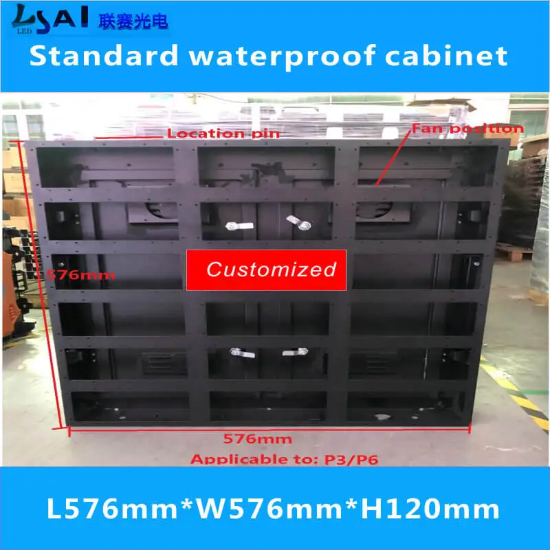 

LED Standard waterproof cabinet/576mm*576mm/led display cabinet/P3/P6