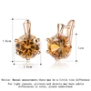 H:HYDE Fashion 10 Colors AAA CZ Element Stud Earrings For Women Vintage Pink Blue Crystal Earrings Statement Wedding Jewelry ► Photo 3/6
