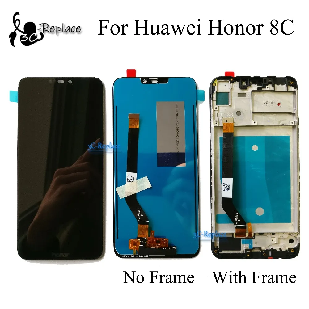 6,26 ''ЖК-экран для huawei Honor 8C ЖК-дисплей кодирующий преобразователь сенсорного экрана в сборе для Honor Paly 8C BKK-L21 ЖК-рамка