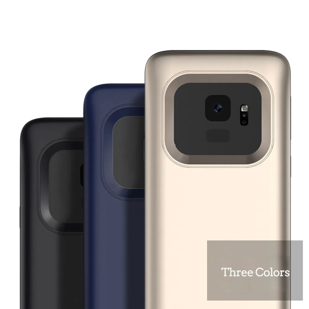 Jinxingcheng 3 цвета Зарядное устройство Батарея чехол для samsung Galaxy S9 плюс 5200 мАч задняя клипса быстрого Зарядное устройство для процессором обработки изображений, S9 плюс Чехол