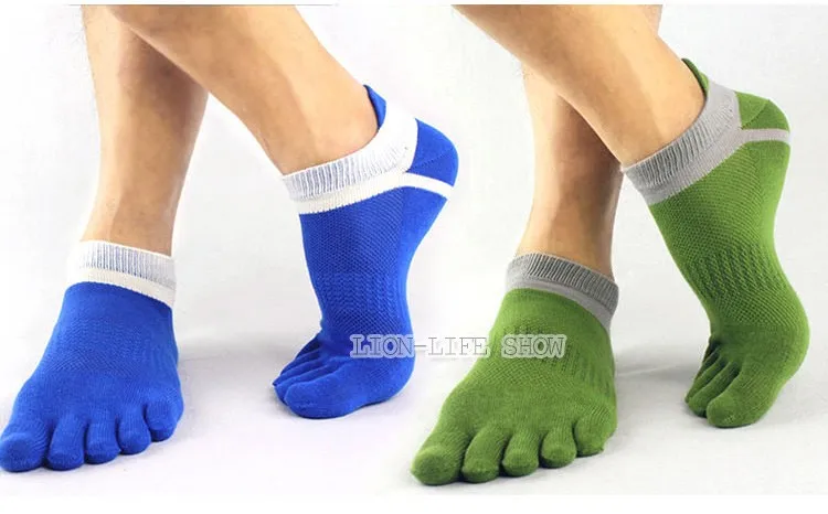 Новые мужские носки с 5 пальцами, носки с пятью пальцами, дышащие сетчатые хлопковые носки