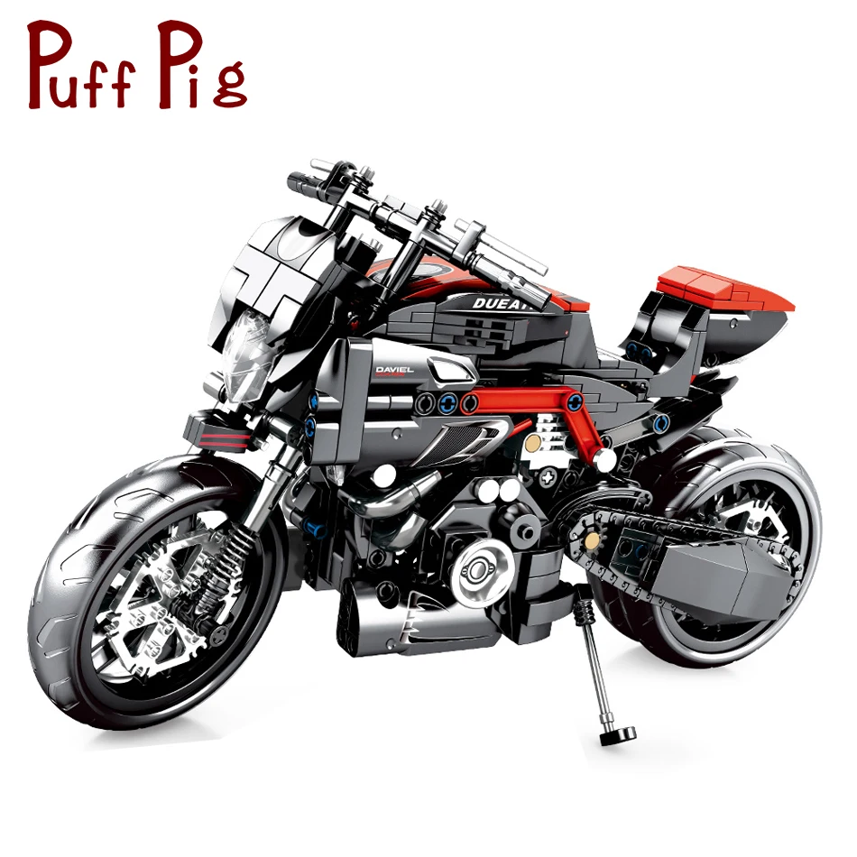 

702+PCS Motorbike blocks legorreta Technic Motorcycle Model Building Blocks Kids Toys Car bricks city constructor Childrens Toys
