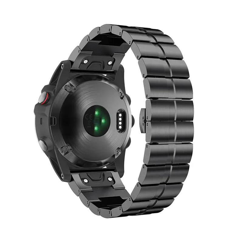 

Watch Band Kit Steel Strap Replacement Watchband for Garmin Fenix 5X Plus Smartwatch ND998