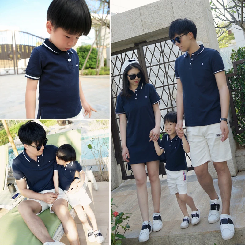 father son matching polo shirts