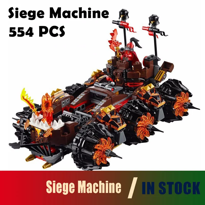 

Compatible with lego Nexus Knights 70321 10518 8017 Siege Machine Model building kits 3D blocks Educational children toys