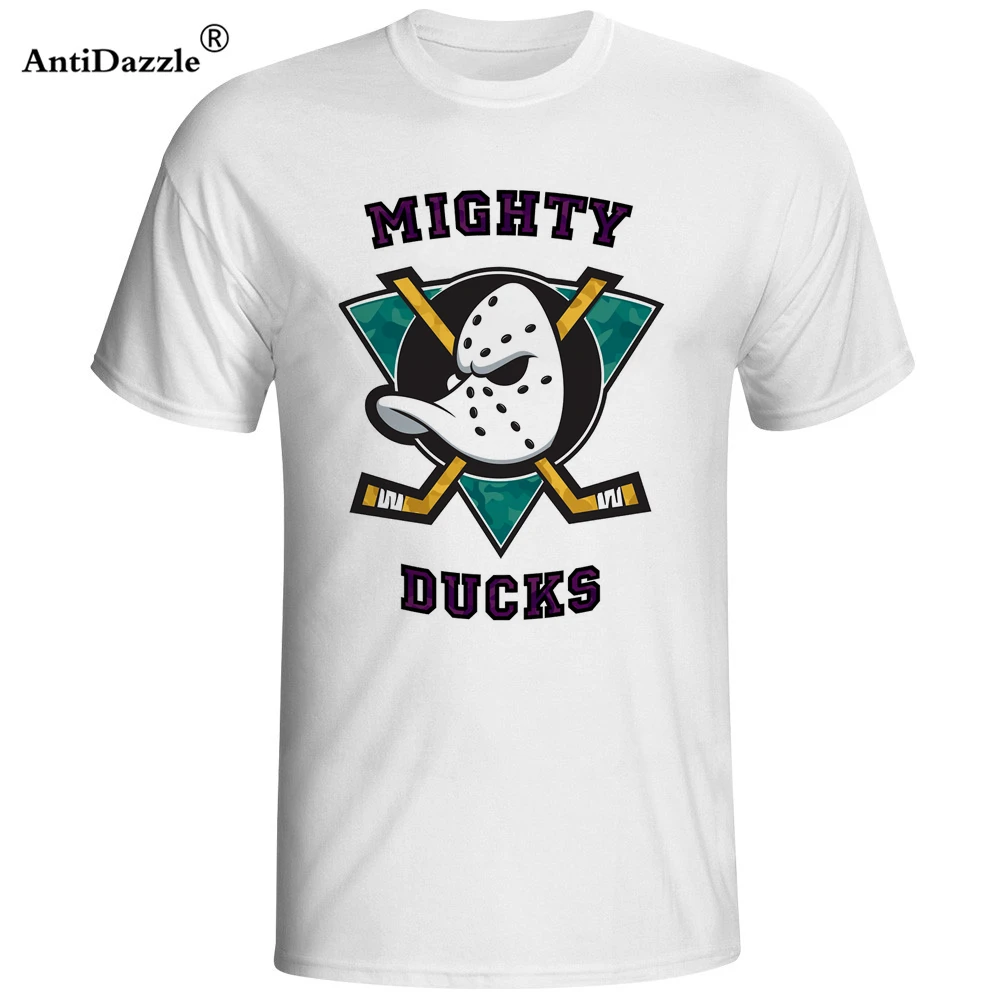 

Antidazzle Mighty Ducks New Fashion Mens Top men summer brand T Shirt short sleeve T-SHIRT 2017