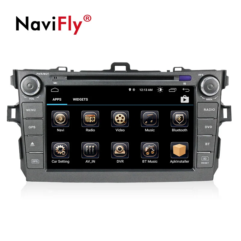 Discount 8 inch 2 din car dvd player Android 8.1 car gps navigation for Toyota corolla 2007 2008 2009 2010 2011 autoradio head unit 1