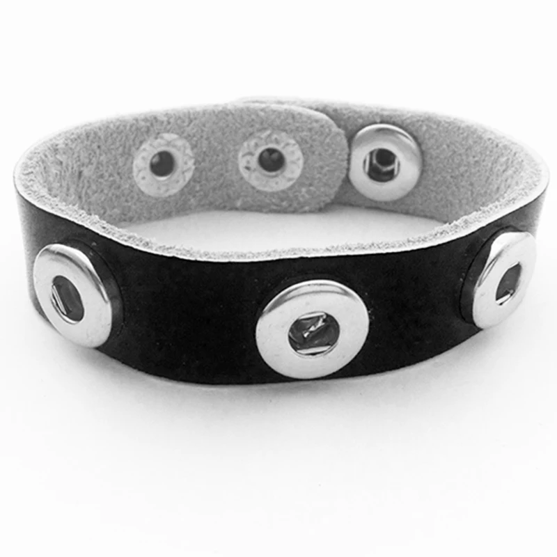 

12mm Snap Button Bracelet Leather Children's Bracelets SA223