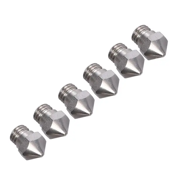 Cheap Assorted 6pcs MK10 Nozzle 0.2,0.3,0.4,0.5,0.6,0.8mm for CTC Wanhao Flashforge Dremel Makerbot 3D Printer