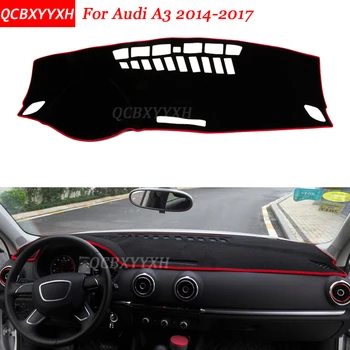 

Car Styling Dashboard Avoid Light Pad Polyester For Audi A3 2014-2017 Instrument Platform Desk Cover Protective Mats
